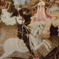 Historyczna tapeta na ścianę ze sceną rycerską
