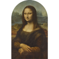 Tapeta samoprzylepna w kształcie portalu z obrazem Leonardo da Vinci Mona Lisa