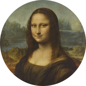 Tapeta koło - Mona Lisa