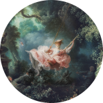 Tapeta koło - Huśtawka, Fragonard