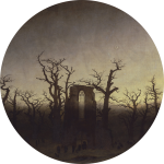 Tapeta koło - Stare opactwo