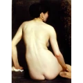 Artystyczna tapeta ścienna z XIX wiecznym kobiecym aktem