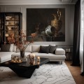 Elegancki apartament w kamienicy z dekoracyjną tapetą z barokowym malarstwem holenderskim