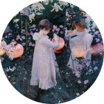 Tapeta koło - Zaczarowany ogród