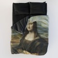Designerska pościel z bawełny satynowej z obrazem Leonarda da Vinci