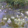 Tapeta botaniczna vintage Lilie wodne Claude Monet