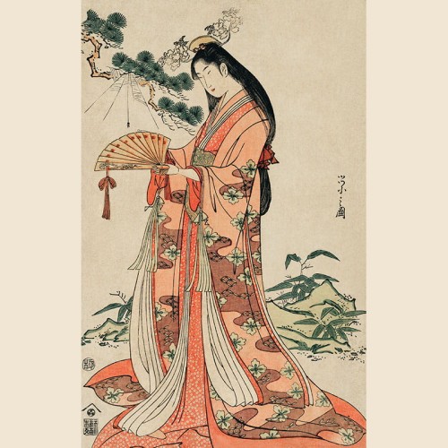 tapeta-scienna-z-japonska-sztuka-ukiyo-e-gejsza-w-kimonie-artemania.jpg