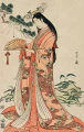 Japońska tapeta z grafiką w stylu ukiyo-e