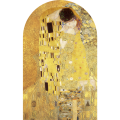 Tapeta dekoracyjna portal z reprodukcją „Pocałunku” Gustava Klimta - 130 cm