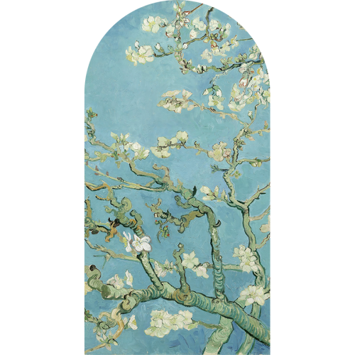 Tapeta samoprzylepna portal z kwiatowym motywem z obrazu van Gogha