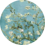 Tapeta koło - Migdałowiec van Gogha